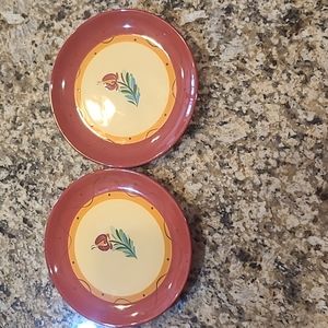 Gail Pittman Siena set of 2 salad plates 8.5 inch